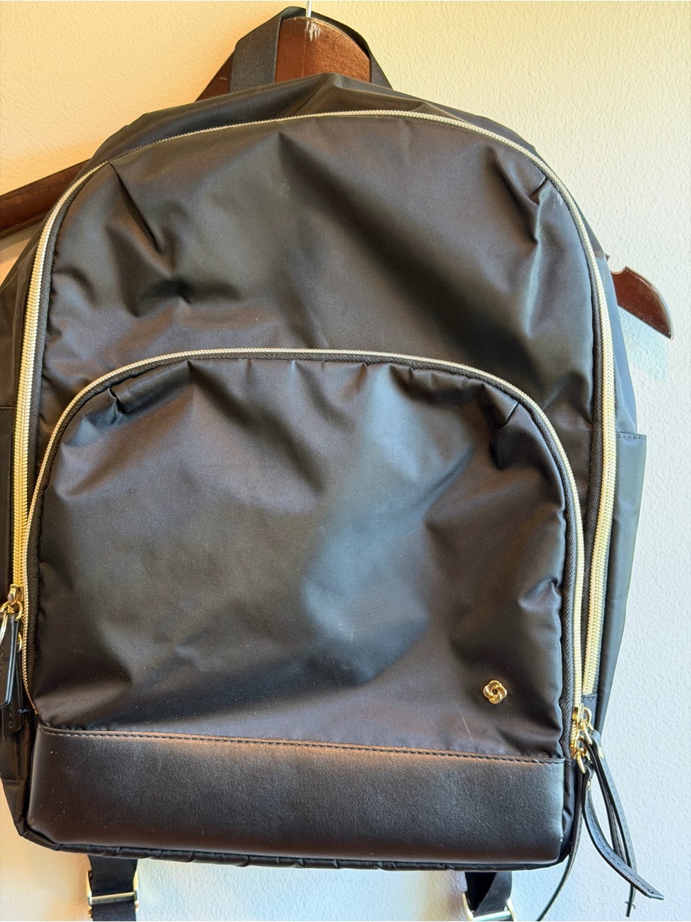 Samsonite Mobile Solution Deluxe Backpack Black 15" Laptop Water Resistant - Picture 5 of 9